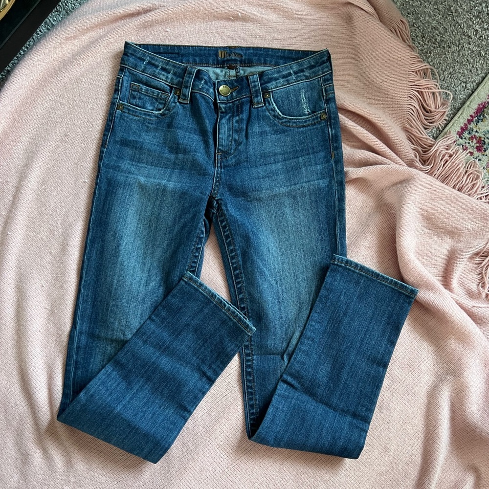 Kut from the Kloth Dark Blue Straight Leg Jeans